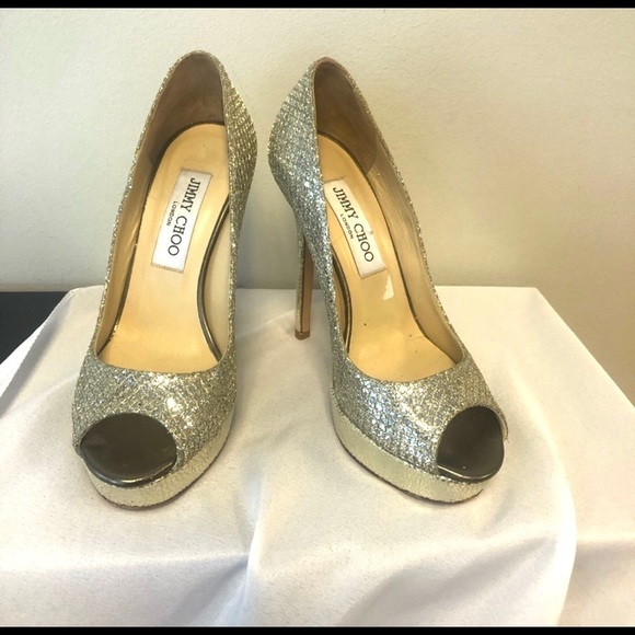 JIMMY CHOO - peep toe heels - Picture 1 of 6